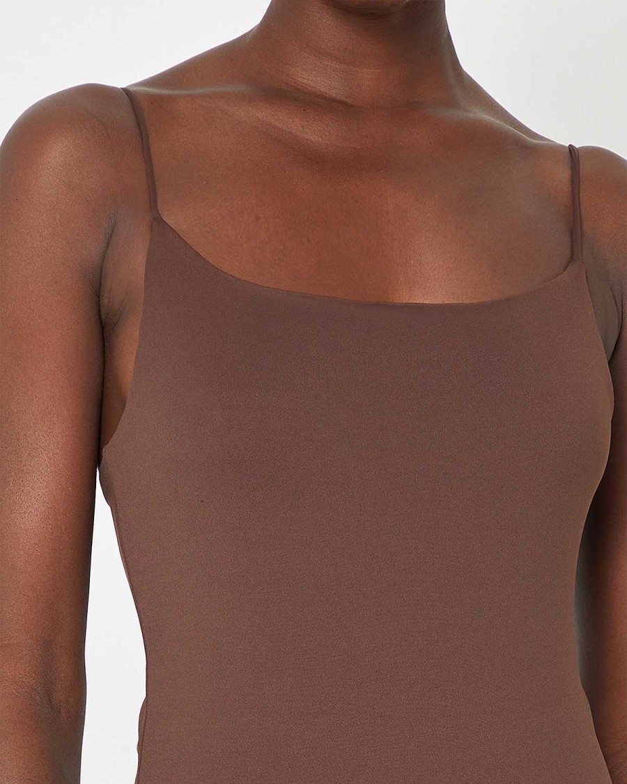 Clothing CAARA | Contouring Cami Bodysuit Coffee