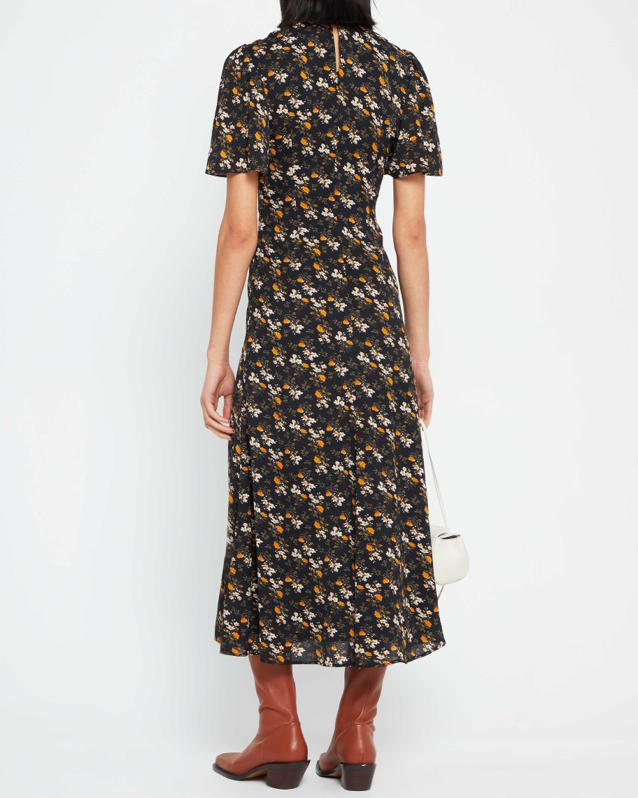 Clothing o.p.t | Riz Dress Black Floral