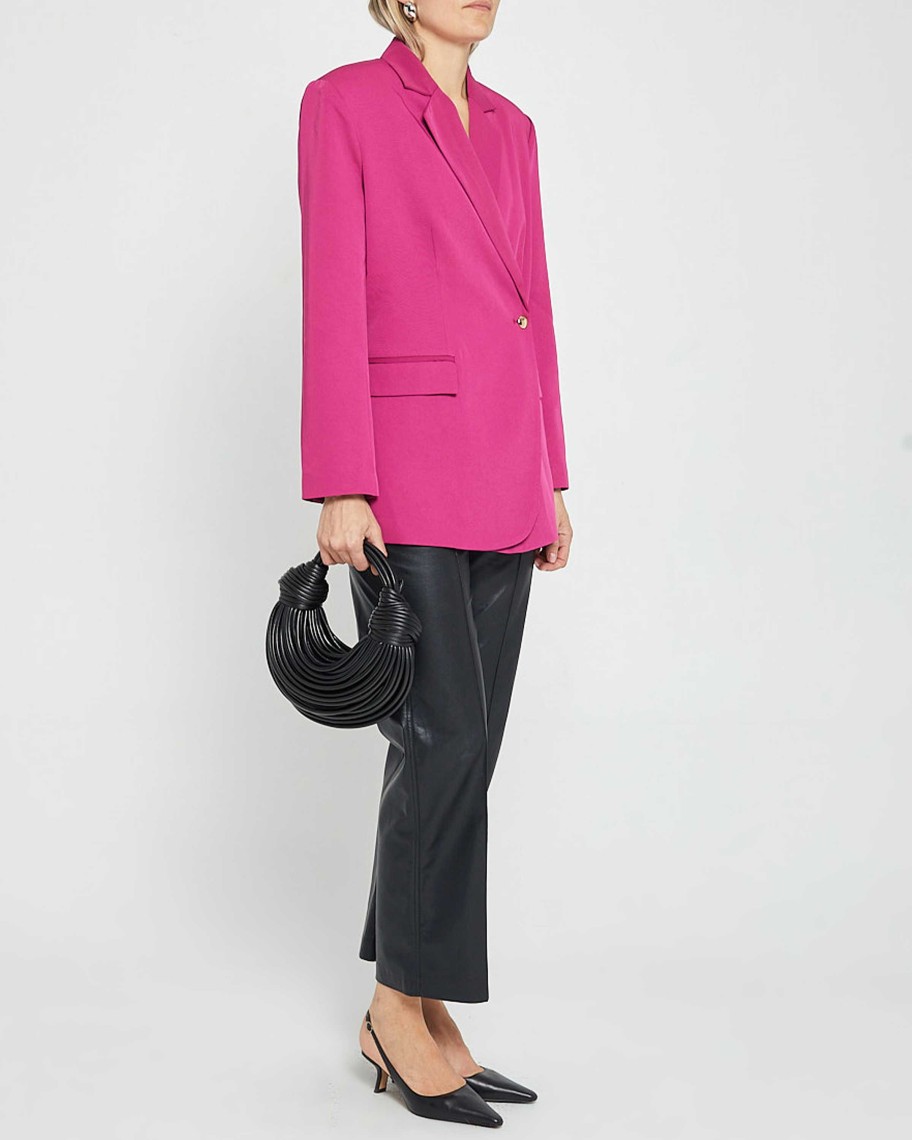 Clothing CAARA | Gemma Blazer Hot Pink