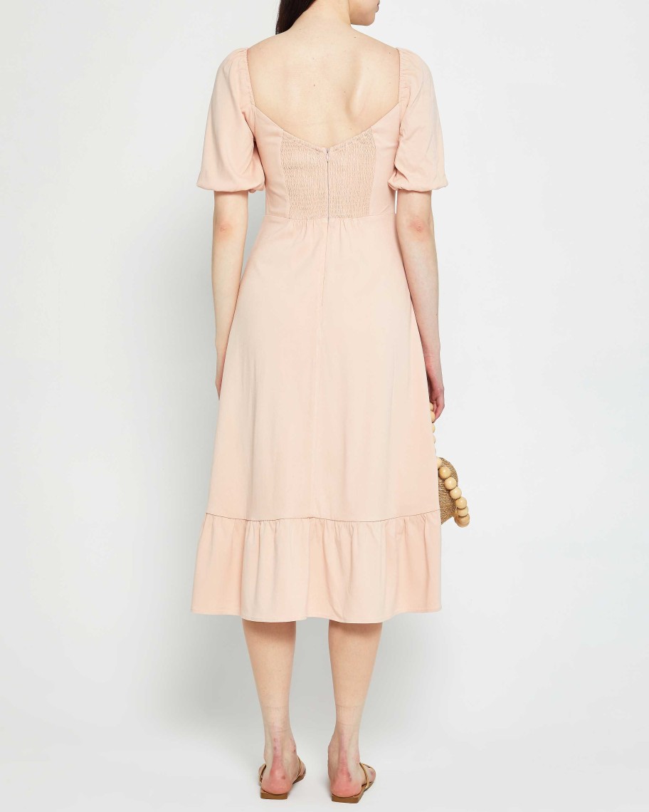 Clothing o.p.t | Violetta Midi Dress Powder Pink