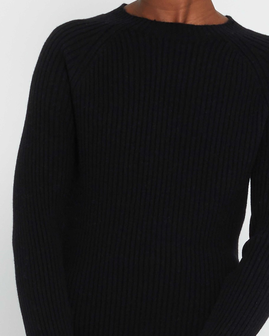 Clothing CAARA | Capua Wool Cashmere Sweater Black