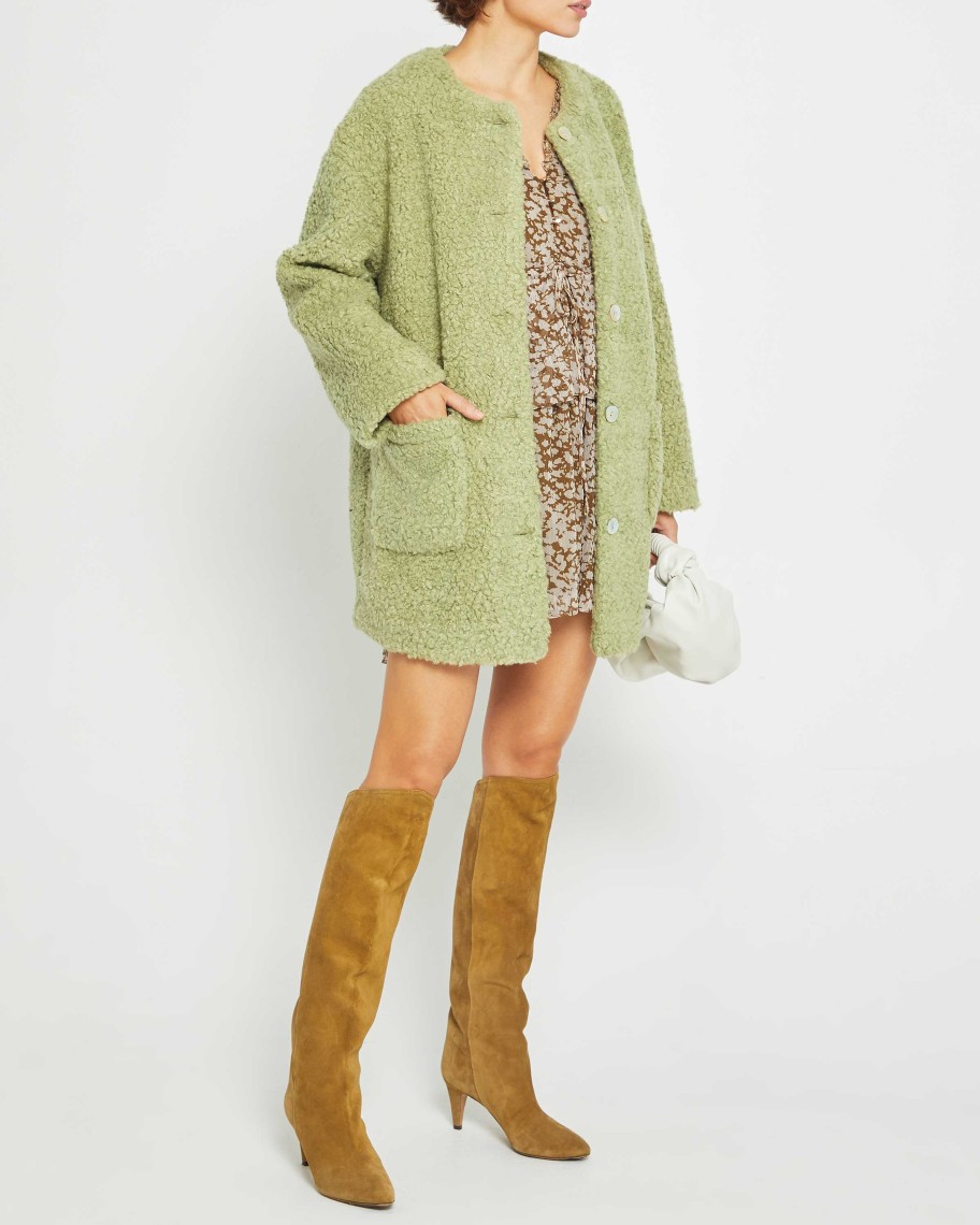 Clothing CAARA | Cleo Coat Green