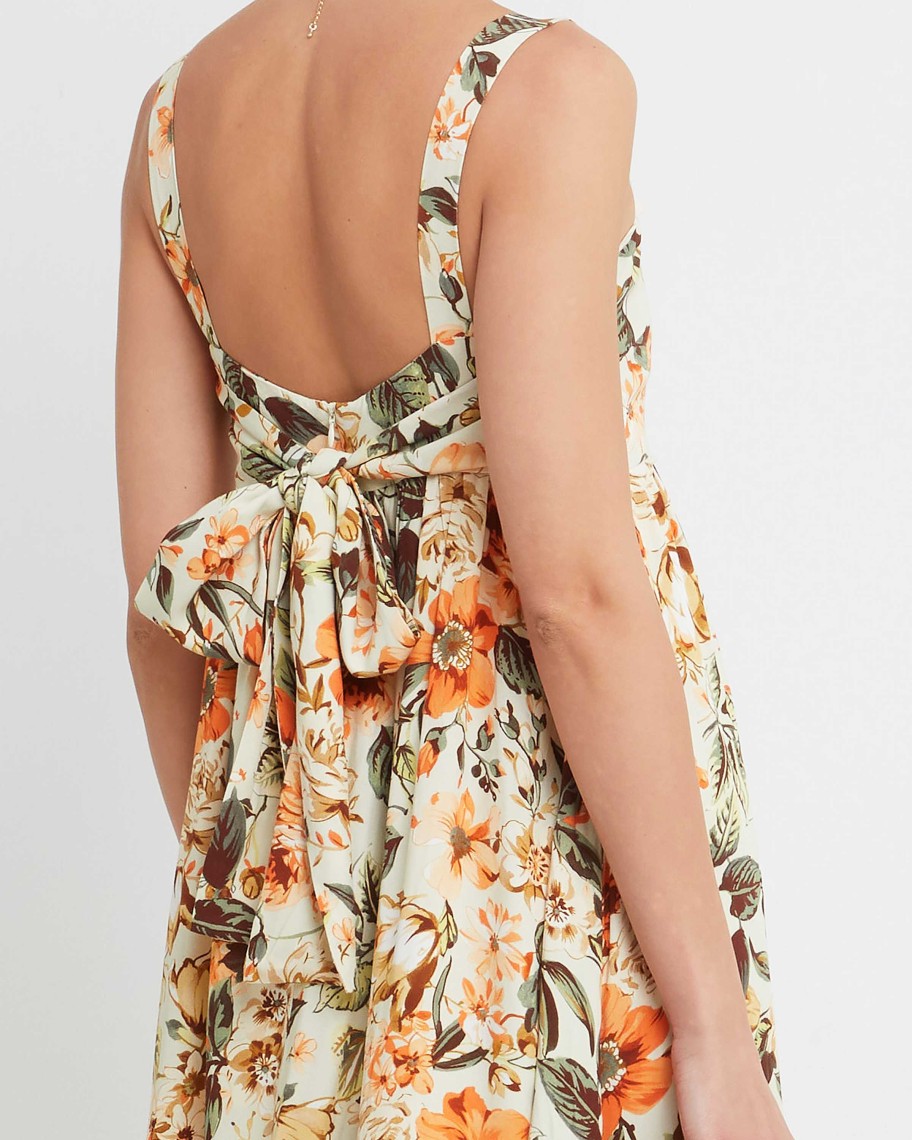 Clothing o.p.t | Zaya Dress Orange Floral