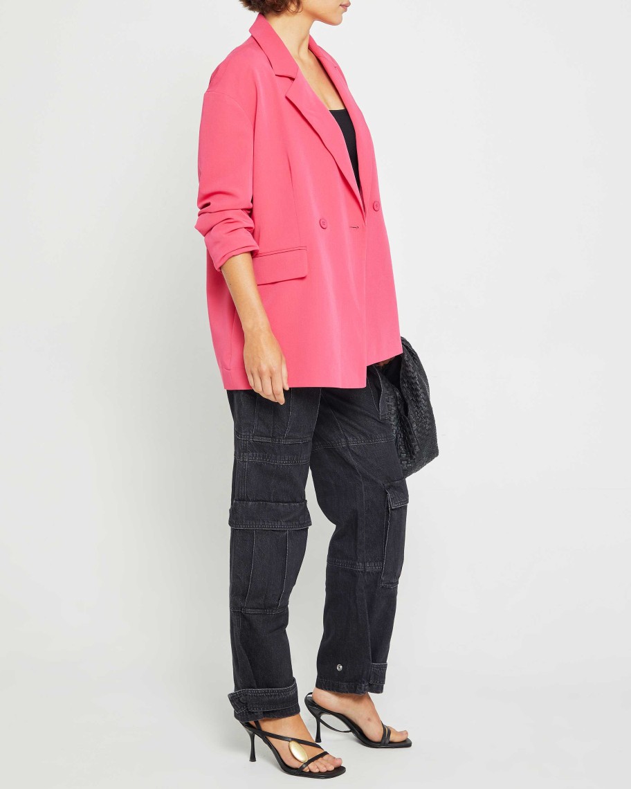 Clothing CAARA | Fritz Oversized Blazer Hot Pink