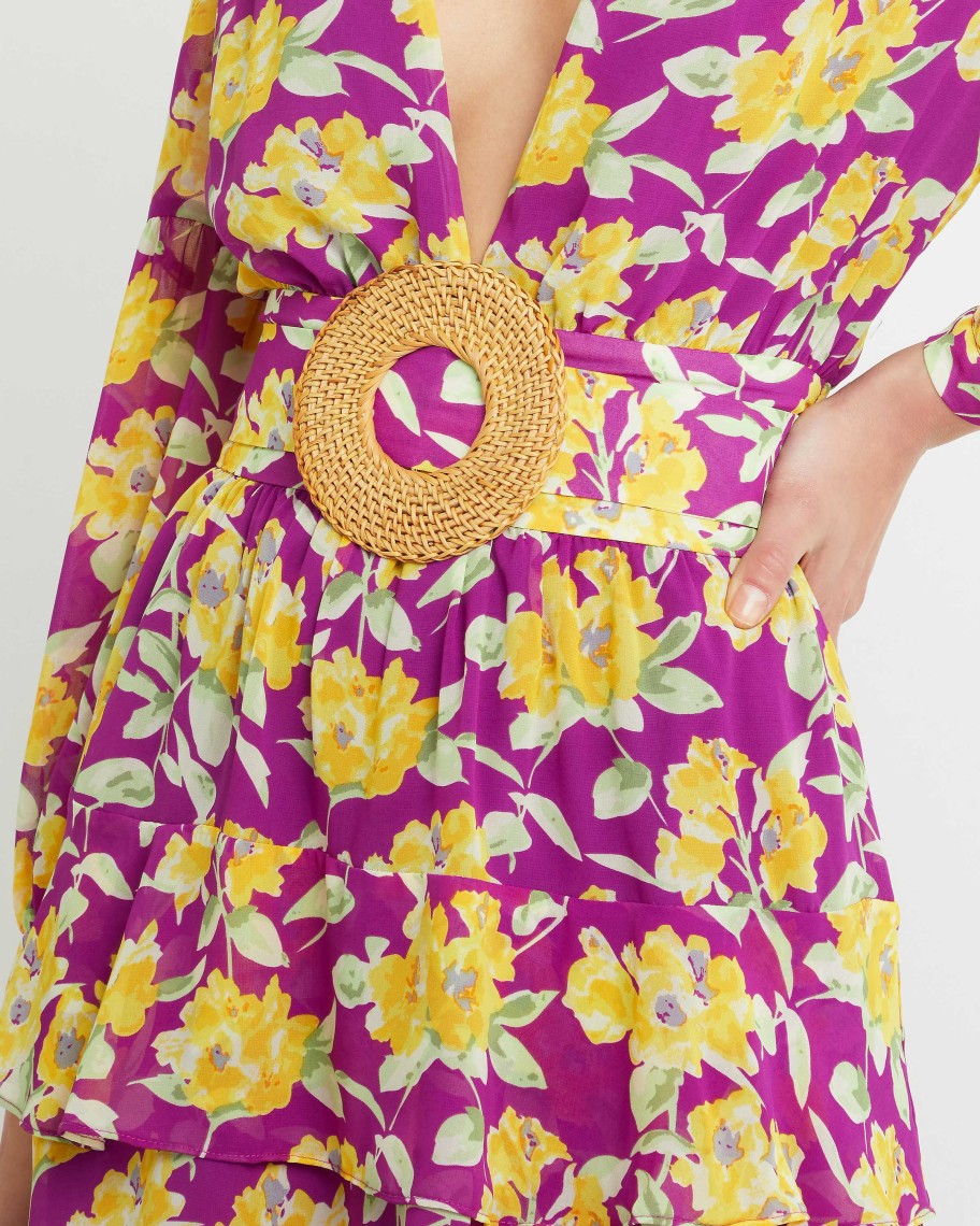 Clothing o.p.t | Milana Dress Yellow Floral