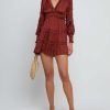 Clothing o.p.t | Tianna Mini Dress Rust