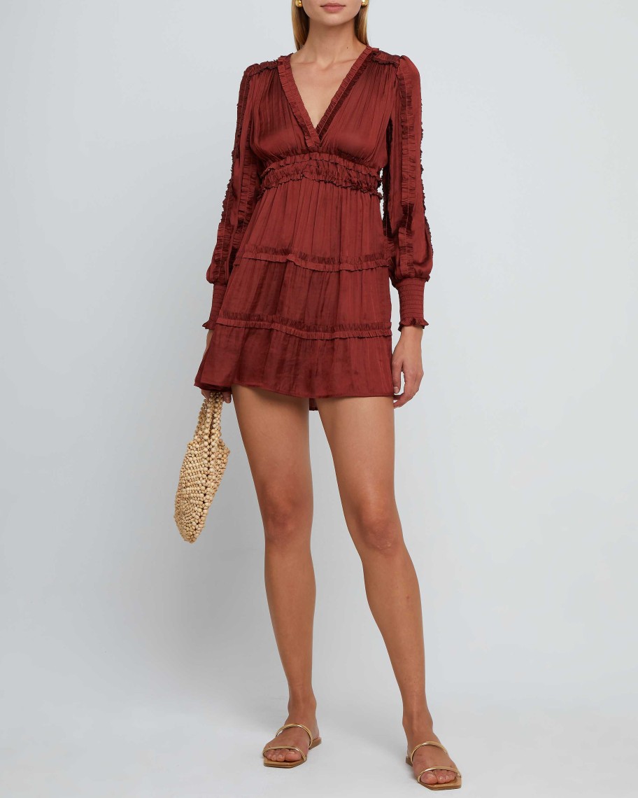 Clothing o.p.t | Tianna Mini Dress Rust