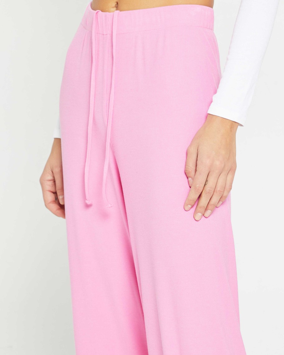 Clothing CAARA | Soft Lounge Pajama Pant Hot Pink