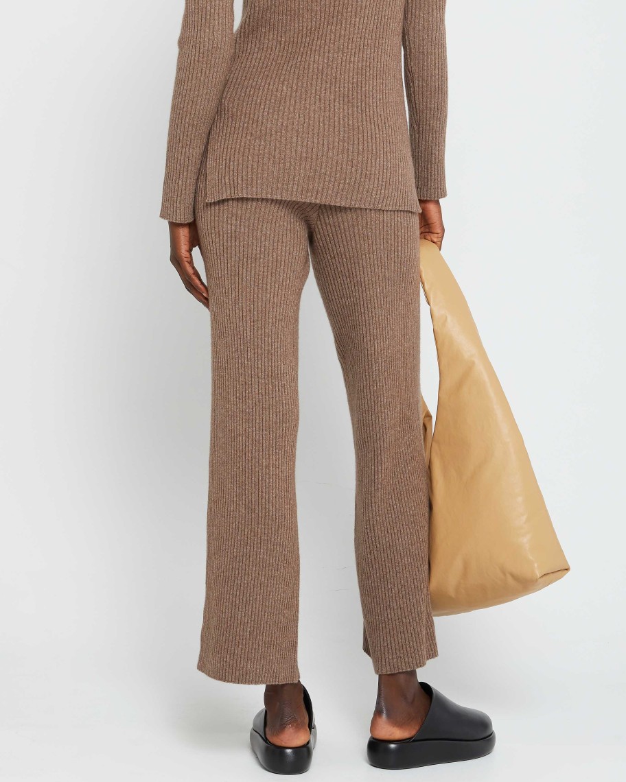 Clothing CAARA | Capua Wool Cashmere Pant Taupe Mauve