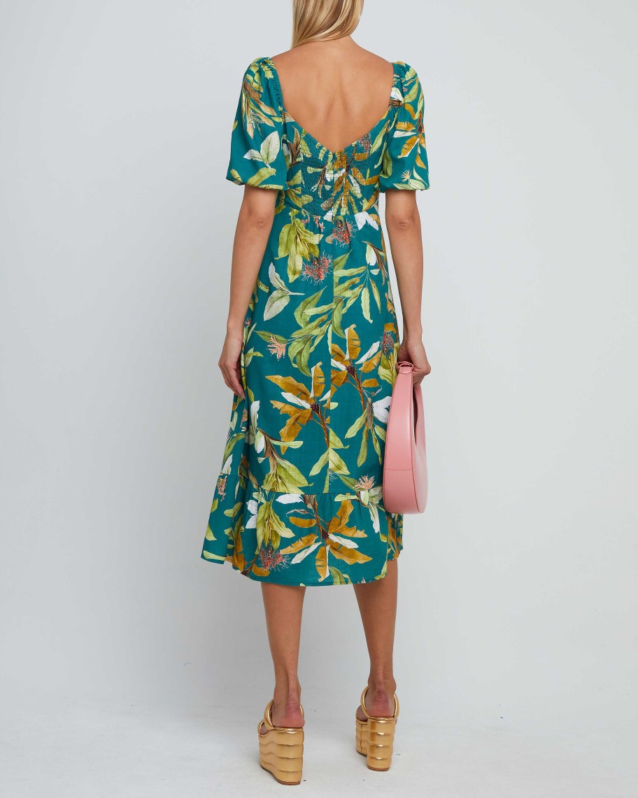 Clothing o.p.t | Violetta Midi Dress Tropical Palm