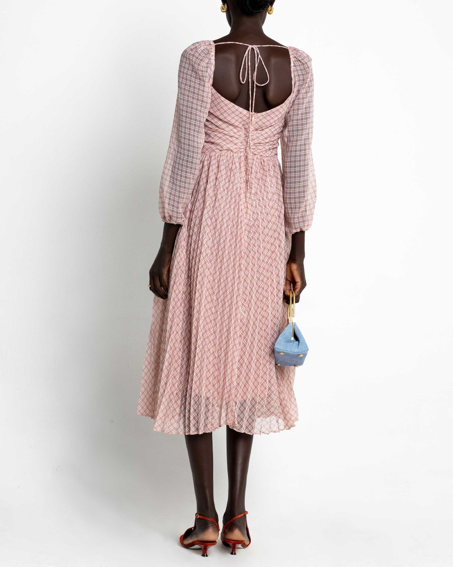 Clothing o.p.t | Hazel Dress Pink Plaid