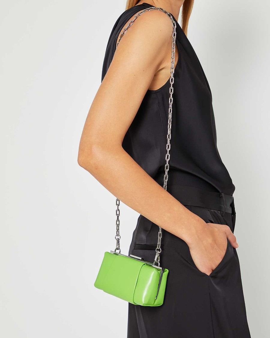 Accessories Kunogigi | Link Leather Mini Bag Lime Green