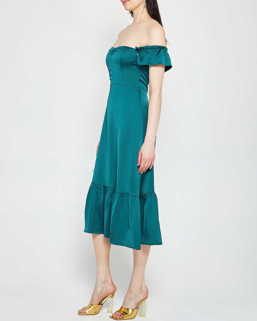 Clothing o.p.t | Maria Dress Dark Teal