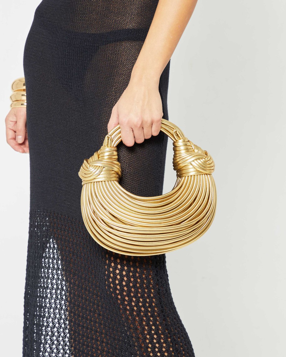 Accessories FEW MODA | Ally Double Knot Bag Gold