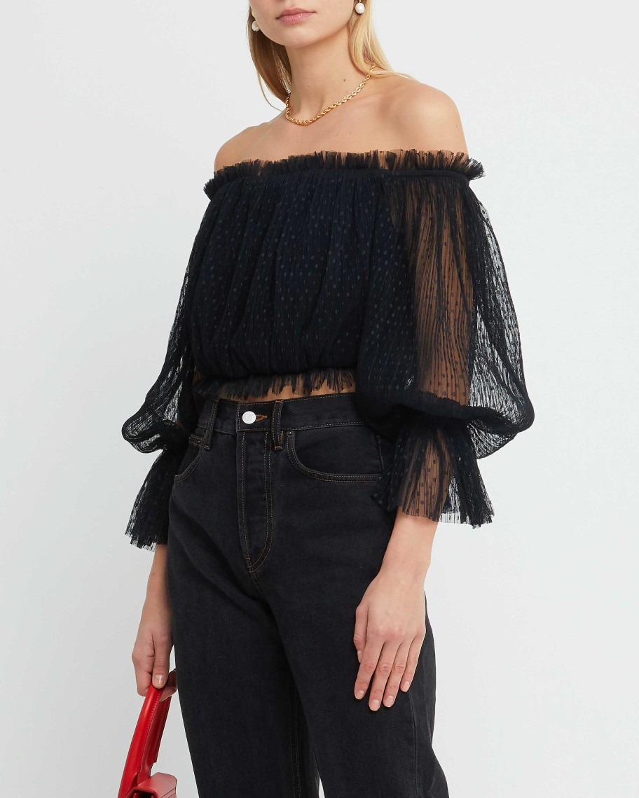 Clothing KOURT | Stassie Top Black