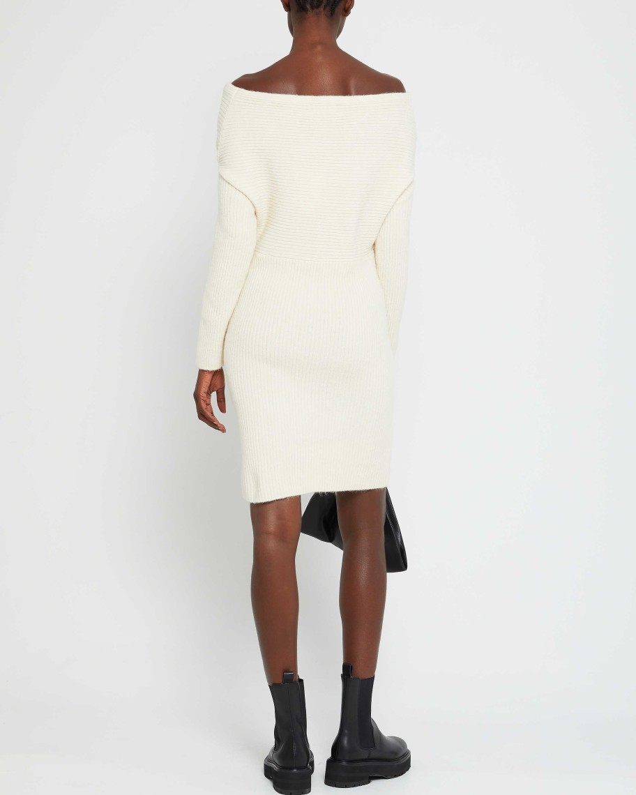 Clothing kourt | Zuri Knit Dress Ivory