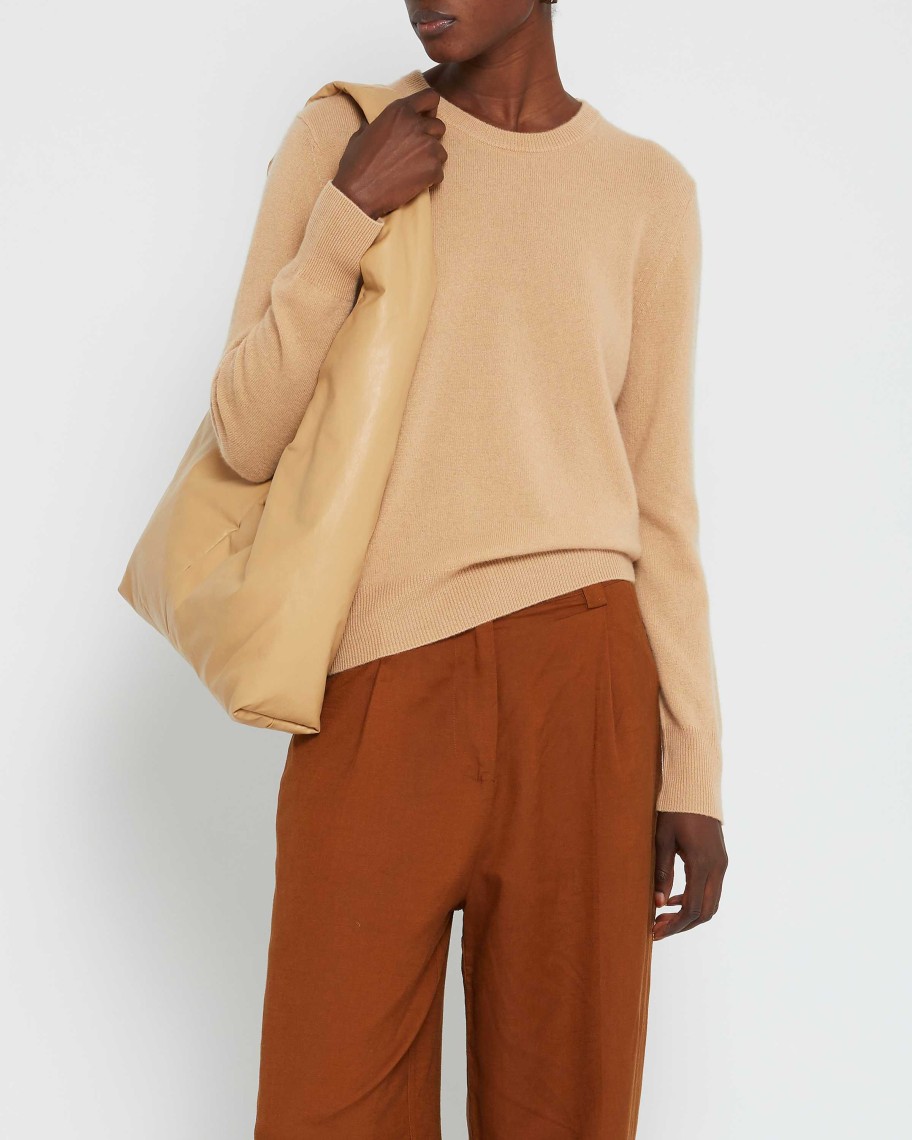 Clothing CAARA | Scarlet Cashmere Sweater Oatmeal