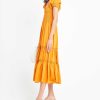 Clothing o.p.t | Square Neck Smocked Maxi Dress Marigold