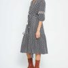 Clothing o.p.t | Haven Dress Navy Geo Print