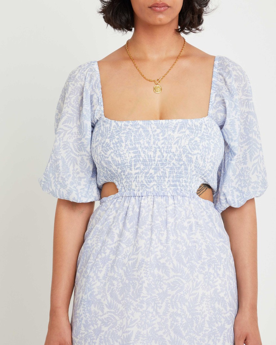 Clothing o.p.t | Leighton Dress Floral Blue