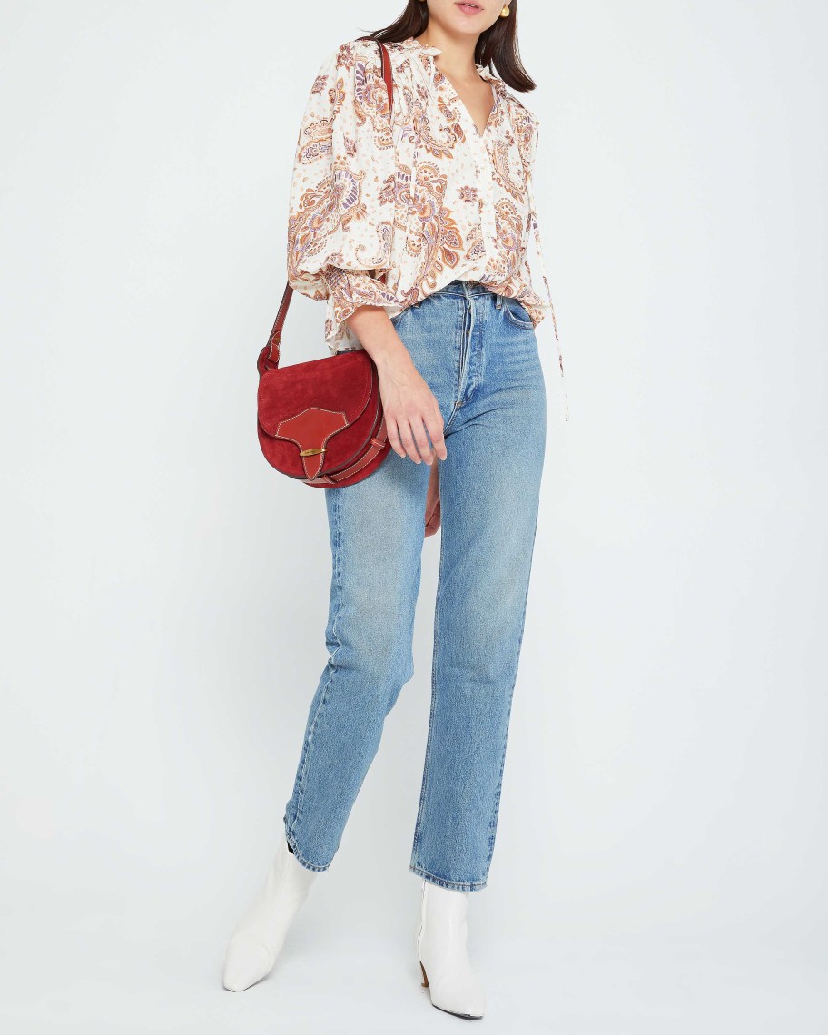 Clothing o.p.t | Rosa Top Rust Paisley