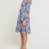 Clothing o.p.t | Classic Smocked Midi Dress Tropical Blue