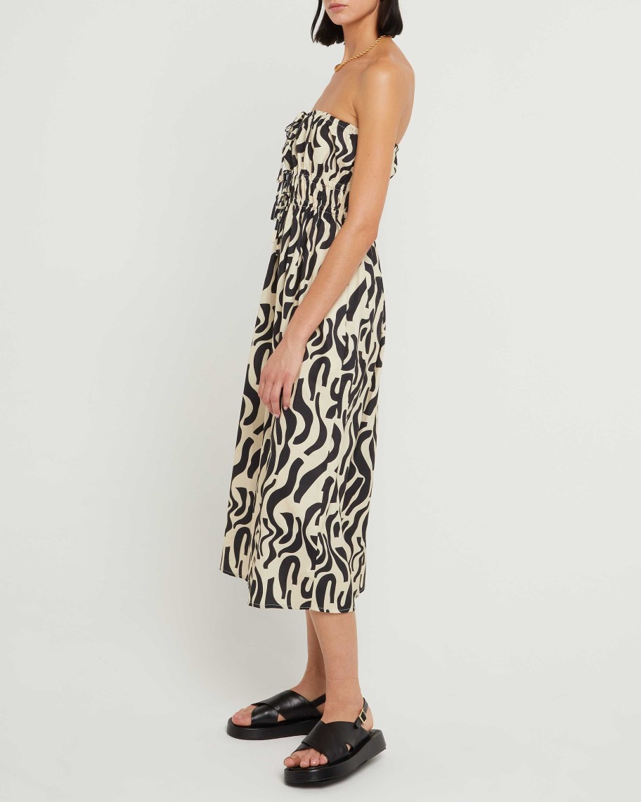 Clothing CAARA | Lalai Dress Zebra Print