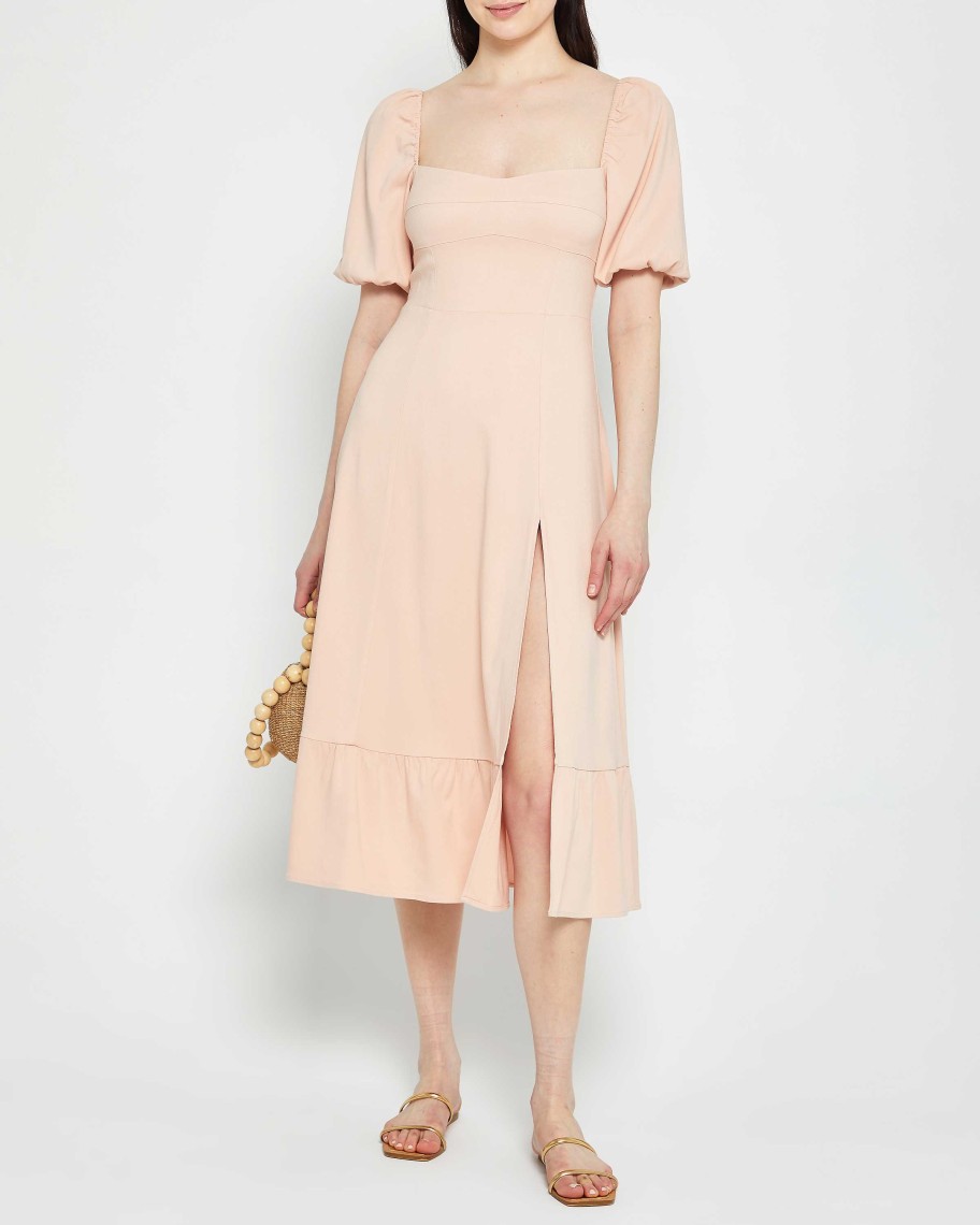 Clothing o.p.t | Violetta Midi Dress Powder Pink