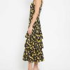 Clothing o.p.t | Jill Dress Black Fruit Print