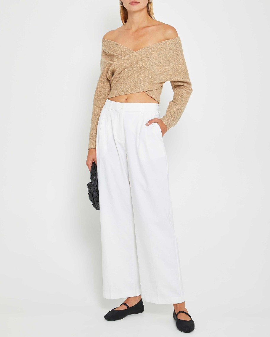 Clothing kourt | Delfina Cashmere Sweater Oatmeal