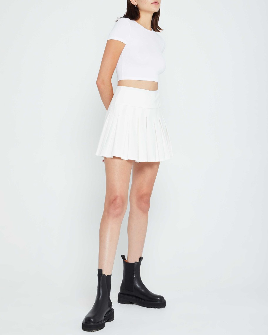 Clothing CAARA | Sunny Day Cropped T-Shirt White