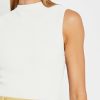 Clothing CAARA | Sculpting Knit Muscle Tank White