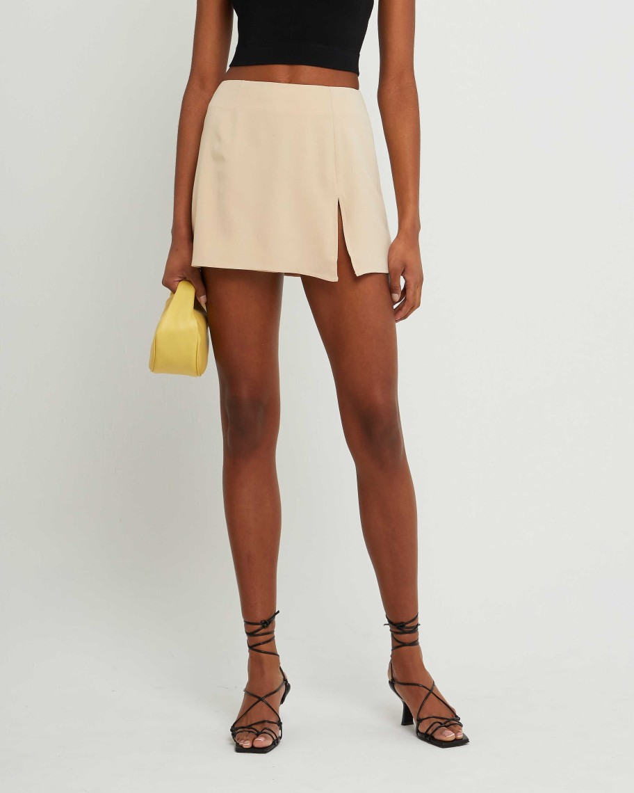 Clothing KOURT | Serena Skirt Beige