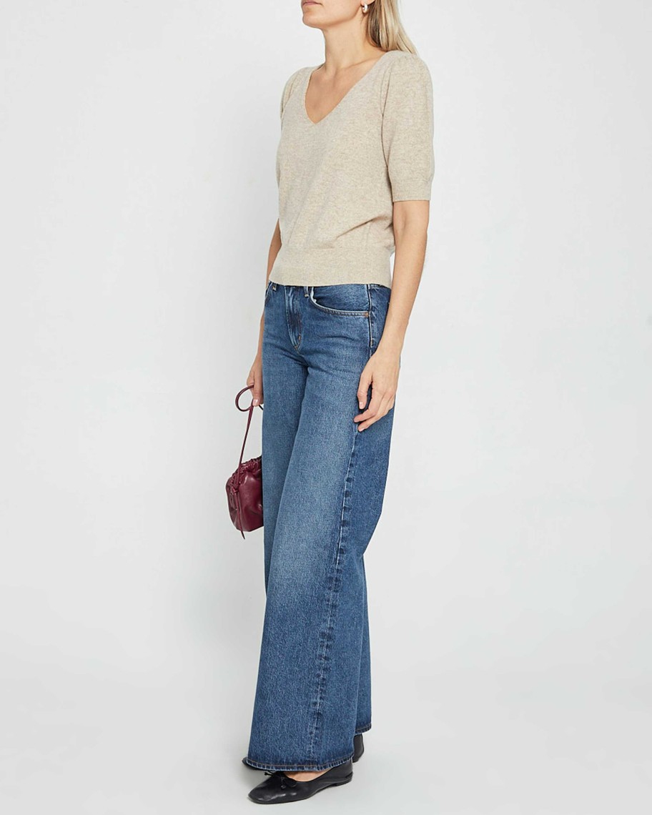 Clothing CAARA | Maureen Cashmere Sweater Oatmeal