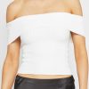 Clothing kourt | Sculpting Off-Shoulder Top White