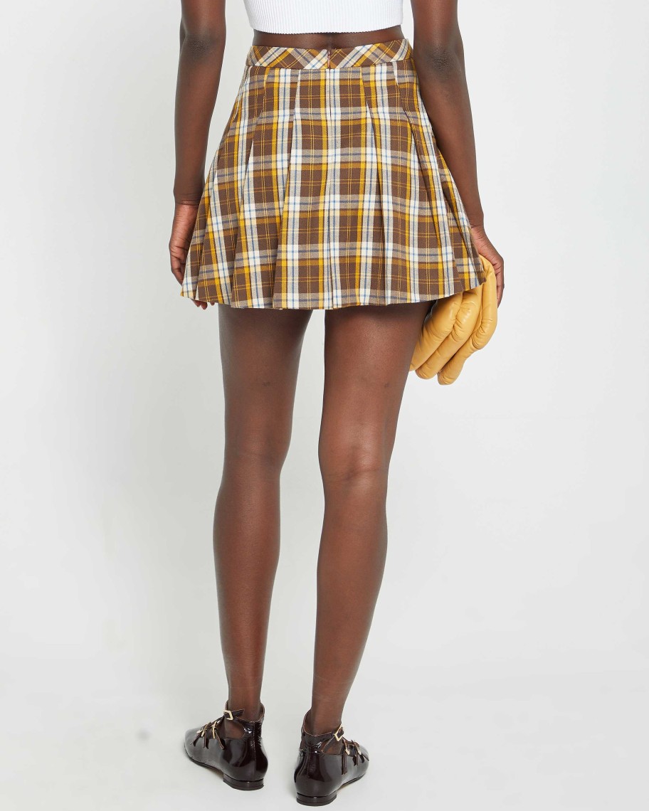 Clothing kourt | Kennie Mini Skirt Brown Plaid