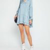 Clothing o.p.t | Juvianna Mini Dress Slate Blue