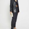 Clothing CAARA | Camilla Vegan Leather Blazer Black