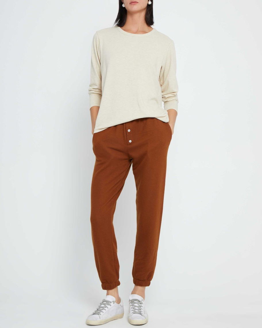 Clothing CAARA | Lounge Around Longsleeve Beige