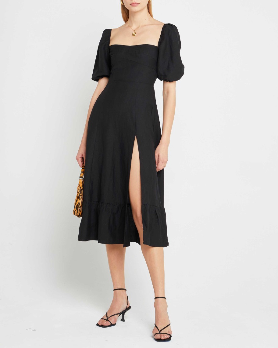 Clothing o.p.t | Violetta Midi Dress Black