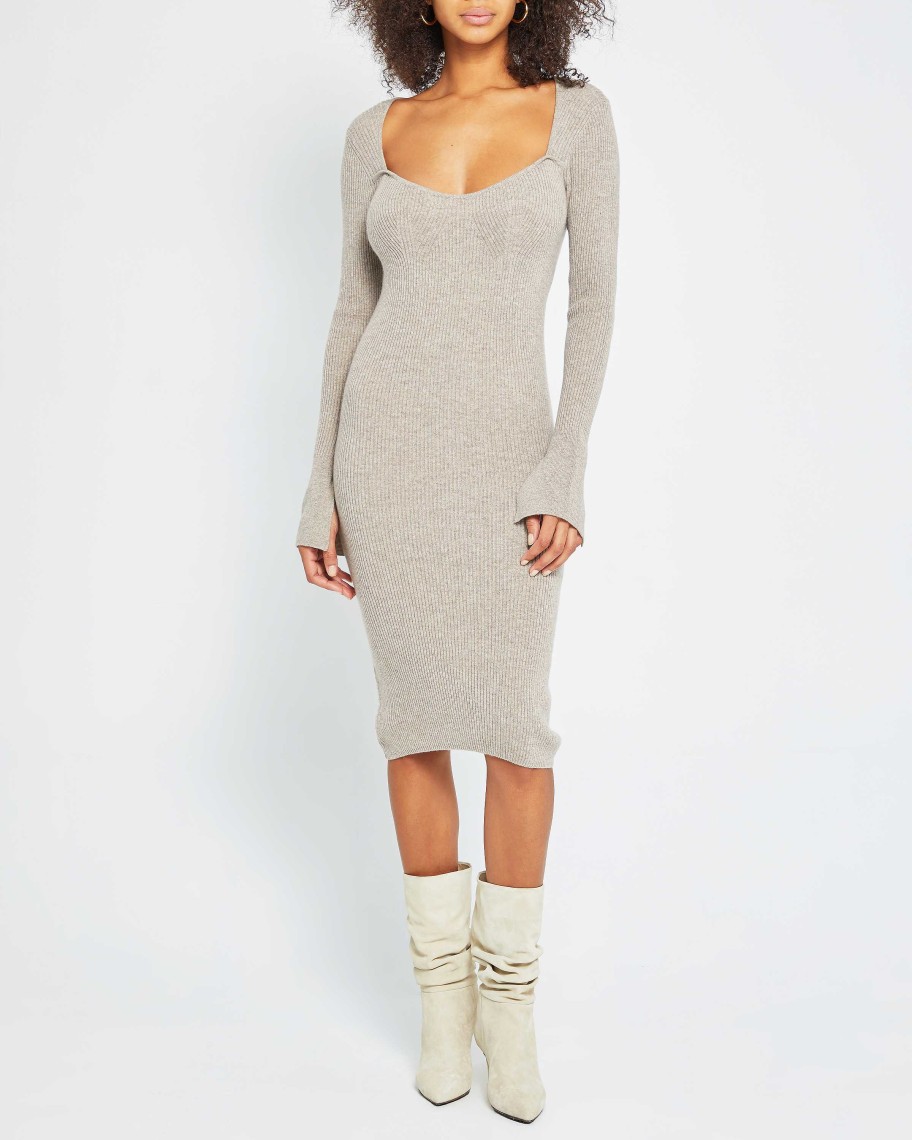 Clothing CAARA | Adrina Cashmere Dress Mocha