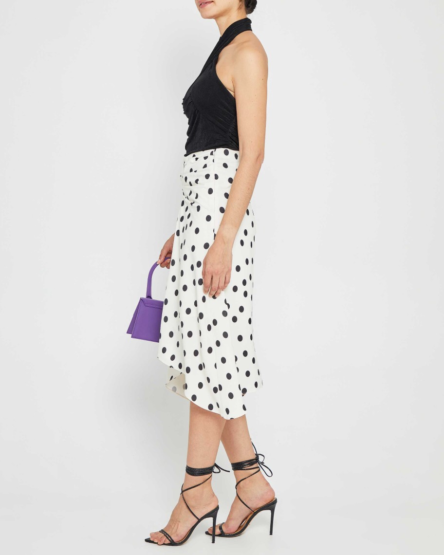 Clothing kourt | Rowe Skirt White Polka Dot