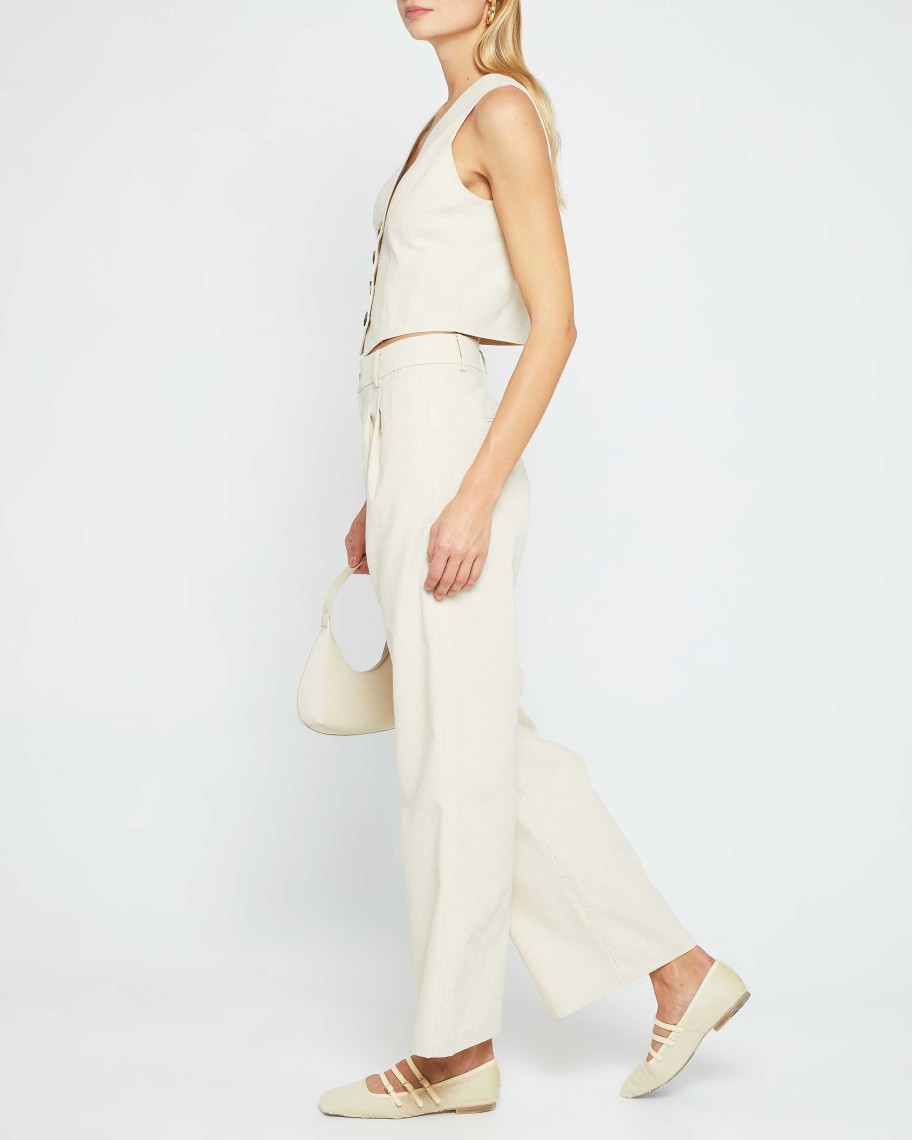 Clothing CAARA | Serene Vest Set Cream