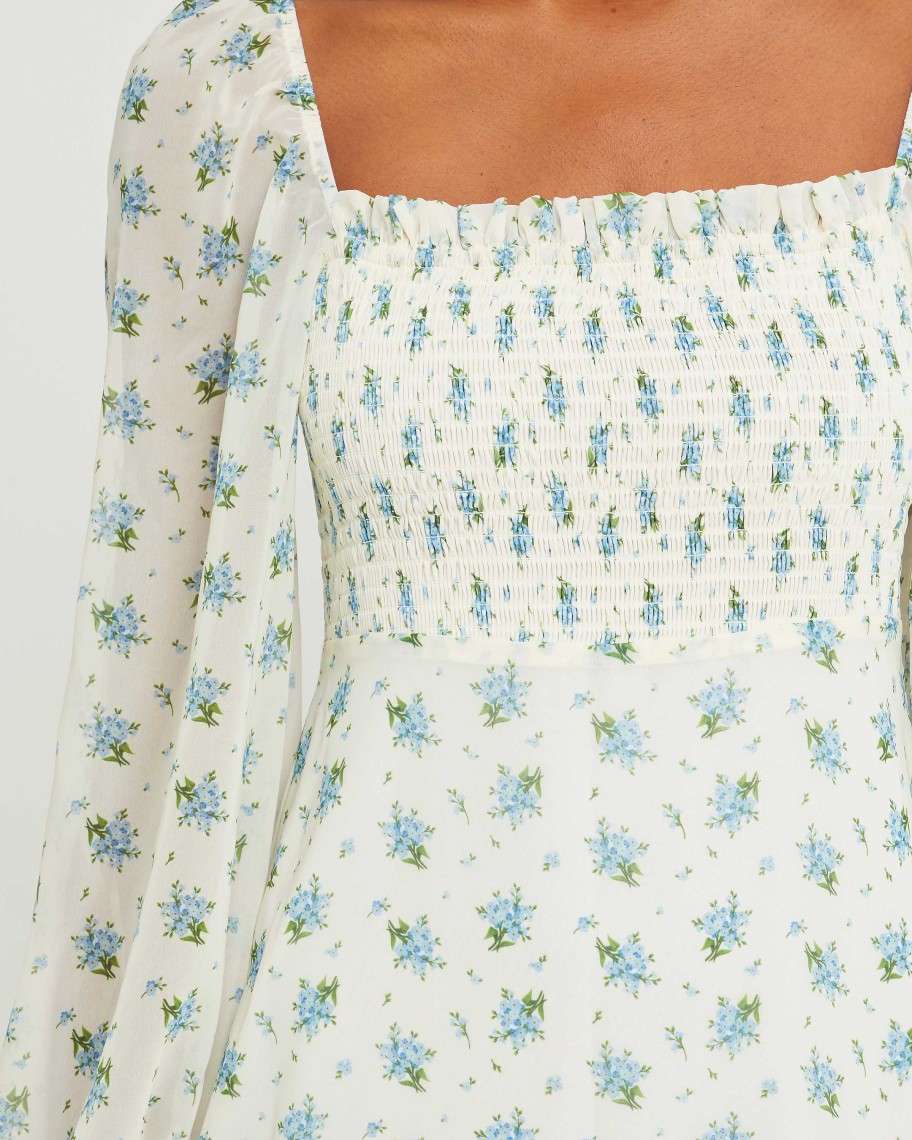 Clothing o.p.t | Savannah Dress Blue Floral