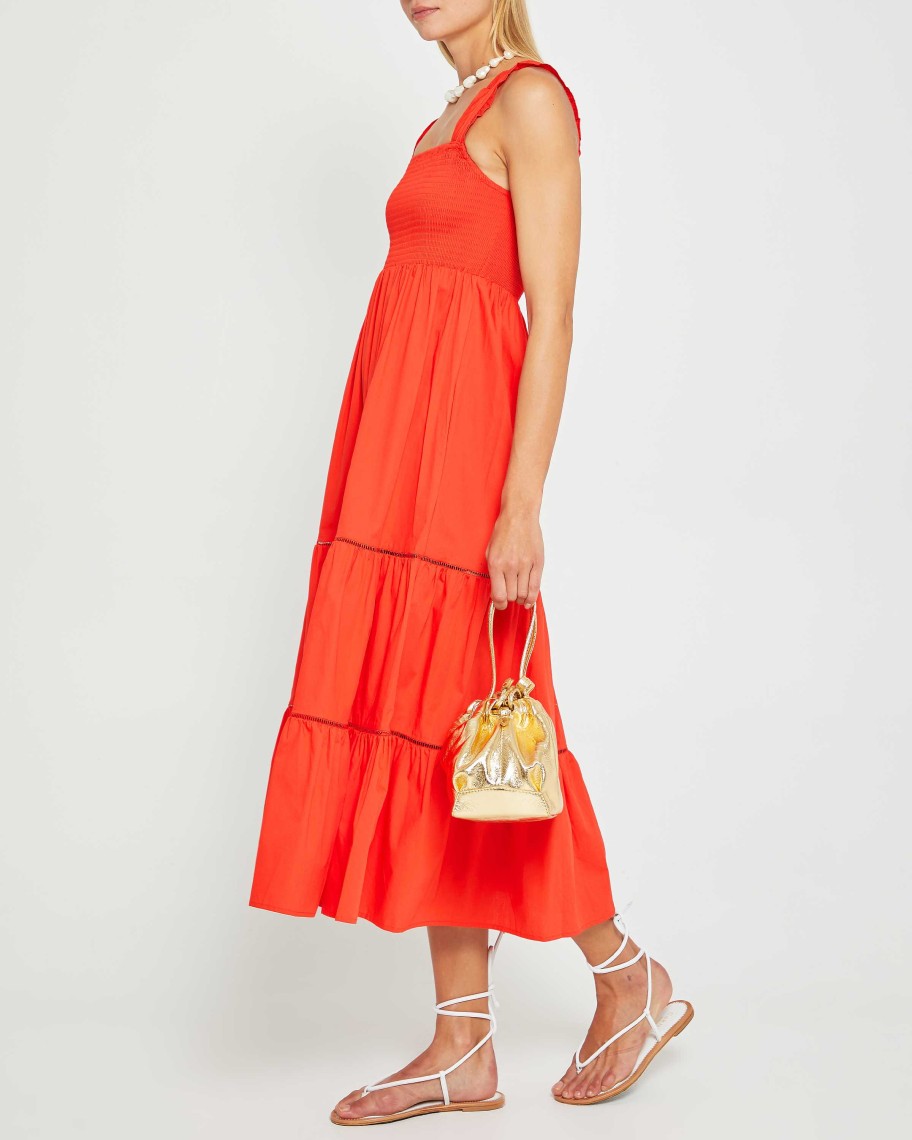 Clothing o.p.t | Colette Cotton Dress Orange