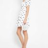 Clothing o.p.t | River Mini Dress White Polka Dot