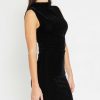 Clothing CAARA | Katia Mini Dress Black Velvet