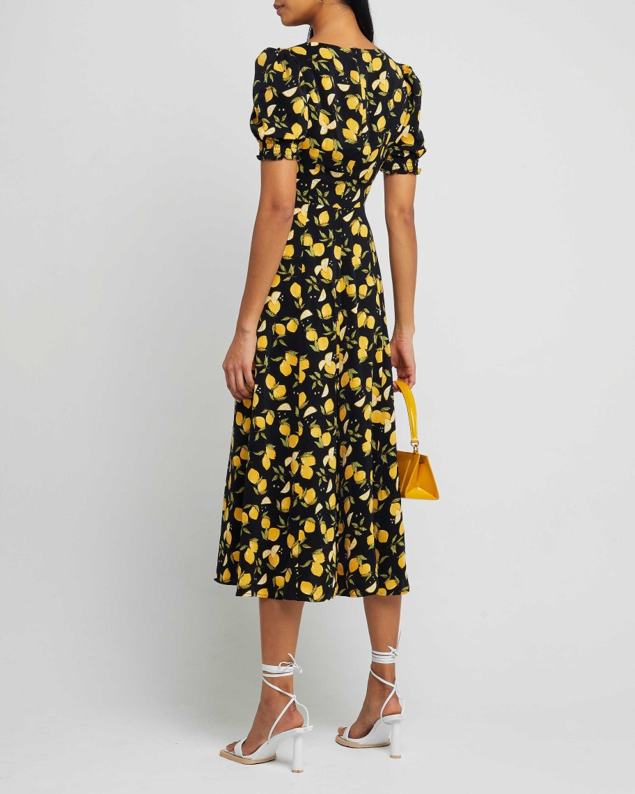 Clothing o.p.t | Melanie Dress Black Fruit Print