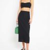 Clothing CAARA | Wavy Two Piece Set Black