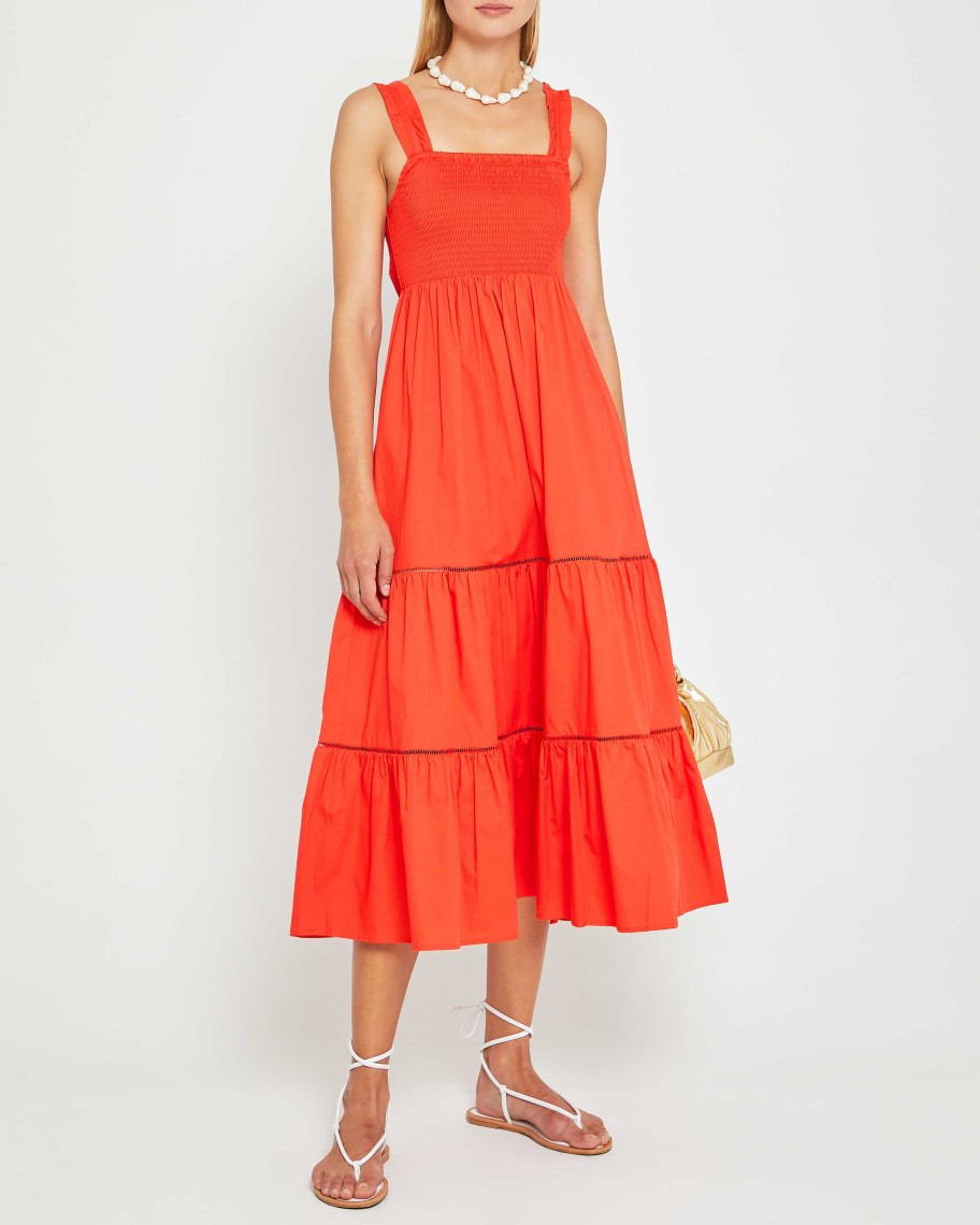 Clothing o.p.t | Colette Cotton Dress Orange